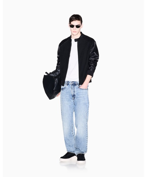 ARMANI EXCHANGE(アルマーニエクスチェンジ)の「【A|X アルマーニ エクスチェンジ】エンボスサークルロゴ 半袖クルーネックTシャツ/REGULAR(Tシャツ/カットソー・メンズ・ブラック/オフホワイト・SMALL/XX-LARGE/X-SMALL/MEDIUM/X-LARGE/LARGE)」の7枚目の写真