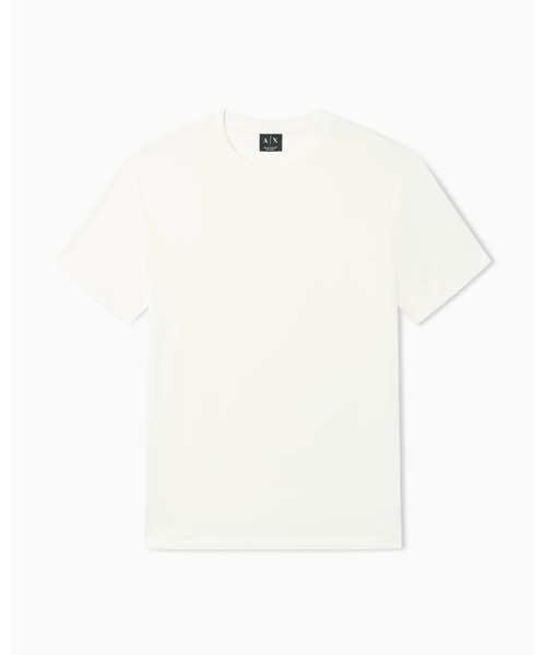 ARMANI EXCHANGE(アルマーニエクスチェンジ)の「【A|X アルマーニ エクスチェンジ】エンボスサークルロゴ 半袖クルーネックTシャツ/REGULAR(Tシャツ/カットソー・メンズ・ブラック/オフホワイト・SMALL/XX-LARGE/X-SMALL/MEDIUM/X-LARGE/LARGE)」の8枚目の写真