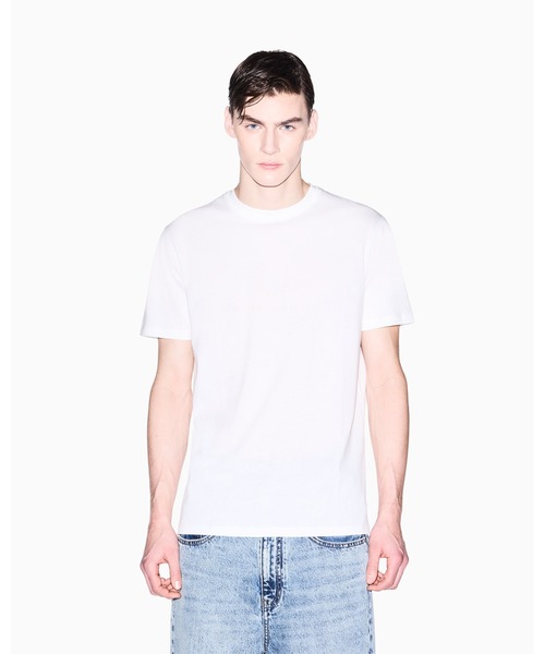 ARMANI EXCHANGE(アルマーニエクスチェンジ)の「【A|X アルマーニ エクスチェンジ】エンボスサークルロゴ 半袖クルーネックTシャツ/REGULAR(Tシャツ/カットソー・メンズ・ブラック/オフホワイト・SMALL/XX-LARGE/X-SMALL/MEDIUM/X-LARGE/LARGE)」の9枚目の写真