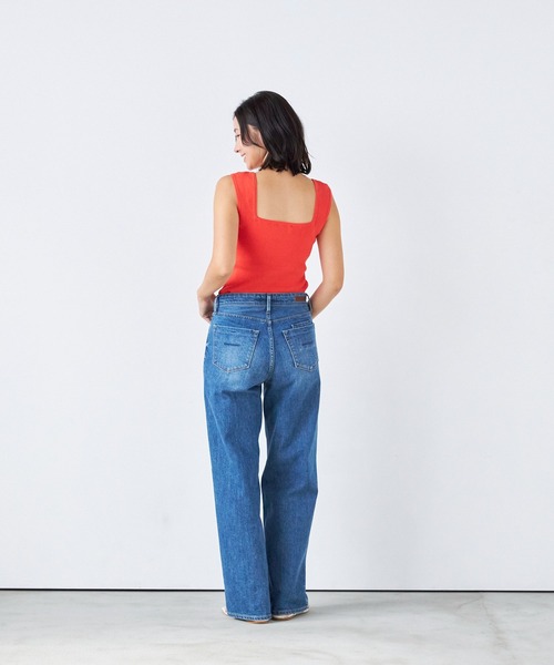 YANUK(ヤヌーク)の「ストレート "GINA"(デニムパンツ・レディース・ブルー・27inch/26inch/25inch/24inch/23inch/22inch/21inch)」の4枚目の写真
