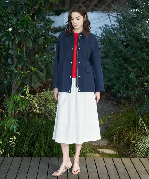 DRESSTERIOR（ドレステリア）の「【ウォッシャブル】スプリング ハンティングジャケット（ブルゾン・レディース・ナチュラル/ネイビー・36/34/38）」の4枚目の写真
