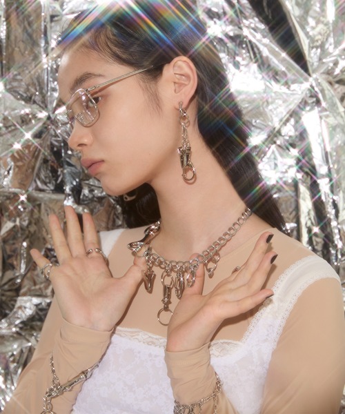 Soierie(ソワリー)の「オール イン キーリング イヤリング / All in keyring earring(イヤリング・レディース・シルバー系・FREE)」の3枚目の写真