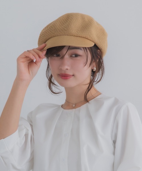 polcadot（ポルカドット）の「麦わらライクキャスケット（キャスケット・レディース・ベージュ/アイボリー/ブラック・FREE）」の8枚目の写真