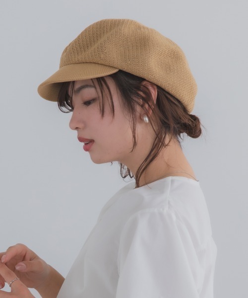 polcadot（ポルカドット）の「麦わらライクキャスケット（キャスケット・レディース・ベージュ/アイボリー/ブラック・FREE）」の9枚目の写真