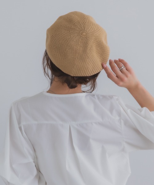 polcadot（ポルカドット）の「麦わらライクキャスケット（キャスケット・レディース・ベージュ/アイボリー/ブラック・FREE）」の12枚目の写真