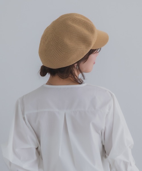 polcadot（ポルカドット）の「麦わらライクキャスケット（キャスケット・レディース・ベージュ/アイボリー/ブラック・FREE）」の11枚目の写真