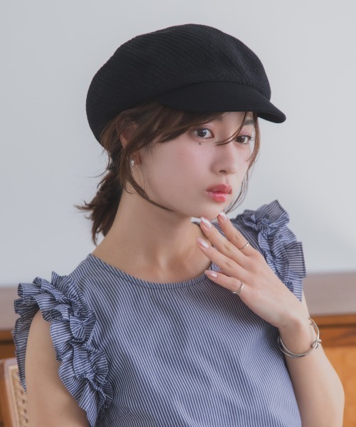 polcadot（ポルカドット）の「麦わらライクキャスケット（キャスケット・レディース・ベージュ/アイボリー/ブラック・FREE）」の19枚目の写真