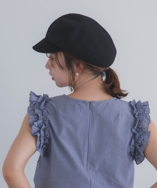 polcadot（ポルカドット）の「麦わらライクキャスケット（キャスケット・レディース・ベージュ/アイボリー/ブラック・FREE）」の21枚目の写真