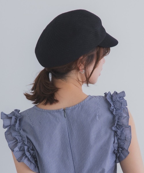 polcadot（ポルカドット）の「麦わらライクキャスケット（キャスケット・レディース・ベージュ/アイボリー/ブラック・FREE）」の22枚目の写真