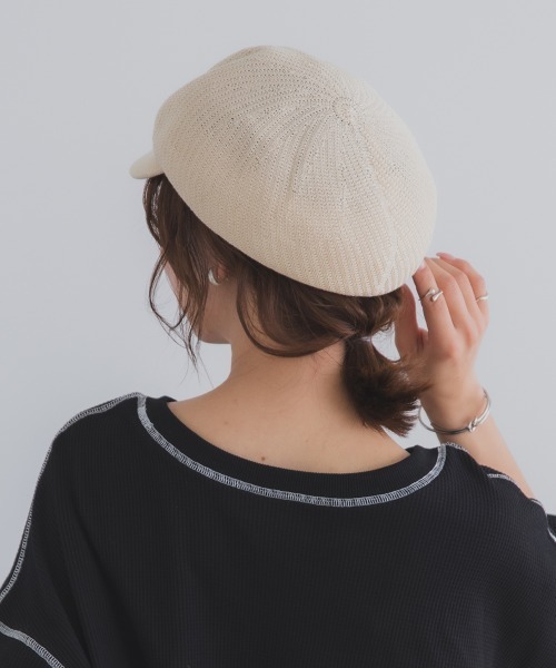 polcadot（ポルカドット）の「麦わらライクキャスケット（キャスケット・レディース・ベージュ/アイボリー/ブラック・FREE）」の18枚目の写真