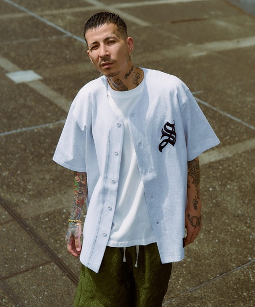 Subciety(サブサエティ)の「Jersey baseball shirt(シャツ/ブラウス・メンズ・ホワイト/アッシュ/ブラック・MEDIUM/X-LARGE/LARGE)」の3枚目の写真