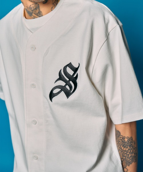 Subciety(サブサエティ)の「Jersey baseball shirt(シャツ/ブラウス・メンズ・ホワイト/アッシュ/ブラック・MEDIUM/X-LARGE/LARGE)」の9枚目の写真