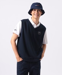 BEAMS GOLF | 〈MEN〉ORANGE LABEL / スターロゴ 裏毛ベスト（吸水速乾・UVカット）(ベスト)