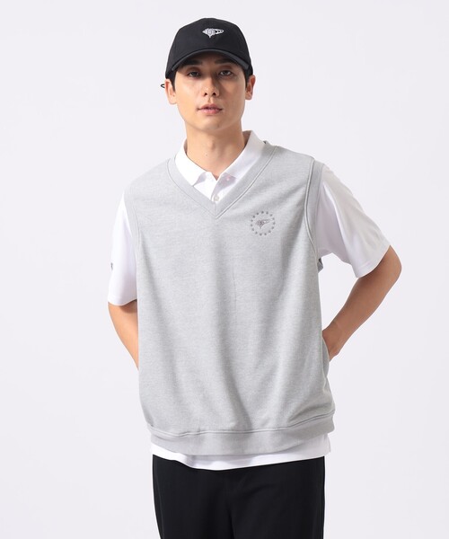 BEAMS GOLF(ビームスゴルフ)の「〈MEN〉ORANGE LABEL / スターロゴ 裏毛ベスト(吸水速乾・UVカット)(ベスト・メンズ・グレー/ネイビー/レッド・XL/L/M/S)」の5枚目の写真
