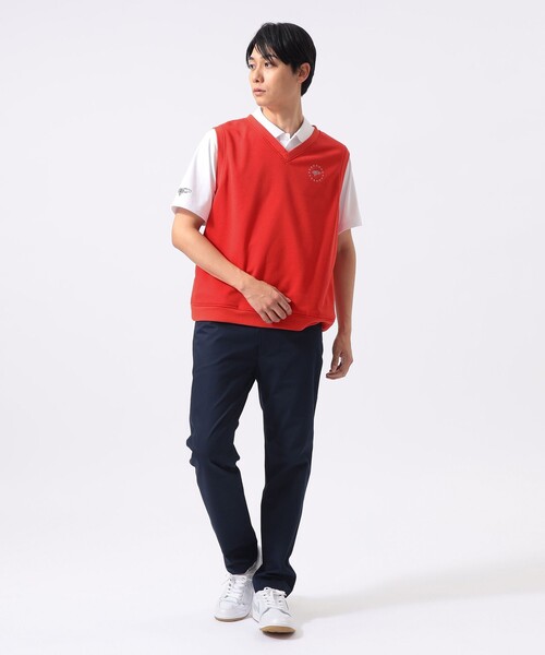 BEAMS GOLF(ビームスゴルフ)の「〈MEN〉ORANGE LABEL / スターロゴ 裏毛ベスト(吸水速乾・UVカット)(ベスト・メンズ・グレー/ネイビー/レッド・XL/L/M/S)」の6枚目の写真