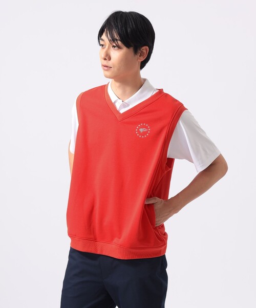 BEAMS GOLF(ビームスゴルフ)の「〈MEN〉ORANGE LABEL / スターロゴ 裏毛ベスト(吸水速乾・UVカット)(ベスト・メンズ・グレー/ネイビー/レッド・XL/L/M/S)」の7枚目の写真