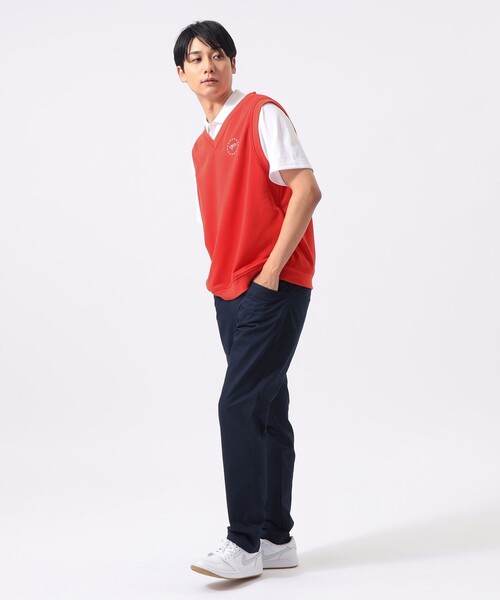 BEAMS GOLF(ビームスゴルフ)の「〈MEN〉ORANGE LABEL / スターロゴ 裏毛ベスト(吸水速乾・UVカット)(ベスト・メンズ・グレー/ネイビー/レッド・XL/L/M/S)」の13枚目の写真