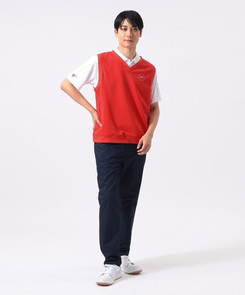 BEAMS GOLF（ビームスゴルフ）の「〈MEN〉ORANGE LABEL / スターロゴ 裏毛ベスト（吸水速乾・UVカット）（ベスト・メンズ・グレー/ネイビー/レッド・XL/L/M/S）」の10枚目の写真