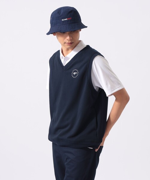 BEAMS GOLF（ビームスゴルフ）の「〈MEN〉ORANGE LABEL / スターロゴ 裏毛ベスト（吸水速乾・UVカット）（ベスト・メンズ・グレー/ネイビー/レッド・XL/L/M/S）」の14枚目の写真