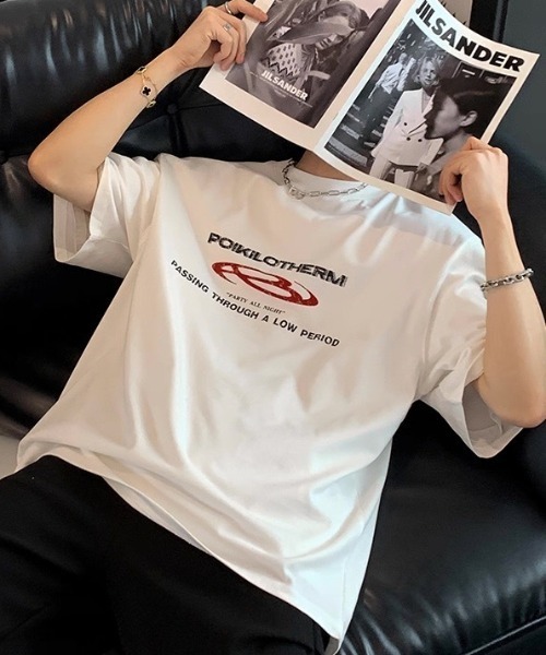 link lot(リンクロット)の「ピグメントヴィンテージライク ロゴTシャツ(Tシャツ/カットソー・メンズ・ブラック/グレー/ホワイト・M/L)」の5枚目の写真