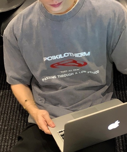 link lot(リンクロット)の「ピグメントヴィンテージライク ロゴTシャツ(Tシャツ/カットソー・メンズ・ブラック/グレー/ホワイト・M/L)」の17枚目の写真