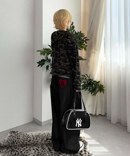 sedacle（セダクル）の「フロントタックリジットデニム２（デニムパンツ・メンズ・インディゴブルー/レオパード/ブラック・LARGE/MEDIUM/SMALL）」の15枚目の写真