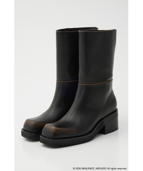 MOUSSY（マウジー）の「INSILENCE SQUARE TOE ブーツ（ブーツ・レディース・ダークブラウン・SMALL/MEDIUM/LARGE）」の5枚目の写真