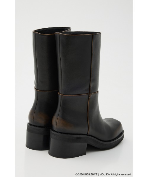 MOUSSY（マウジー）の「INSILENCE SQUARE TOE ブーツ（ブーツ・レディース・ダークブラウン・SMALL/MEDIUM/LARGE）」の7枚目の写真