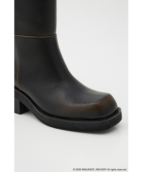 MOUSSY（マウジー）の「INSILENCE SQUARE TOE ブーツ（ブーツ・レディース・ダークブラウン・SMALL/MEDIUM/LARGE）」の9枚目の写真