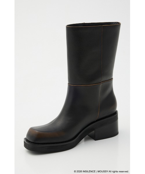 MOUSSY（マウジー）の「INSILENCE SQUARE TOE ブーツ（ブーツ・レディース・ダークブラウン・SMALL/MEDIUM/LARGE）」の10枚目の写真