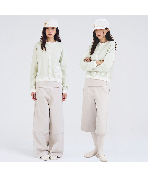 OAFISH(オアフィッシュ)の「Belted Panel Convertible Pants, Light Gray(その他パンツ・レディース・その他・1/2)」の1枚目の写真