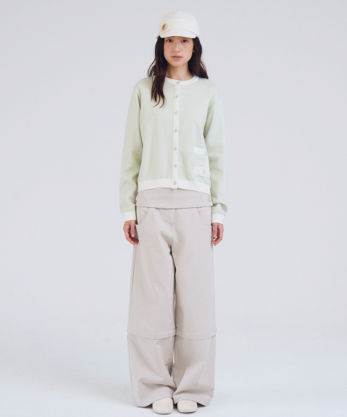 OAFISH(オアフィッシュ)の「Belted Panel Convertible Pants, Light Gray(その他パンツ・レディース・その他・1/2)」の2枚目の写真