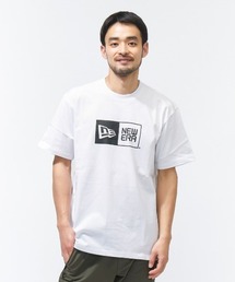 ニューエラ SS CT TEE BOX LOGO WHI 261