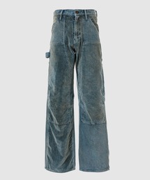UNEVEN DYED DOUBLE KNEE PANTS