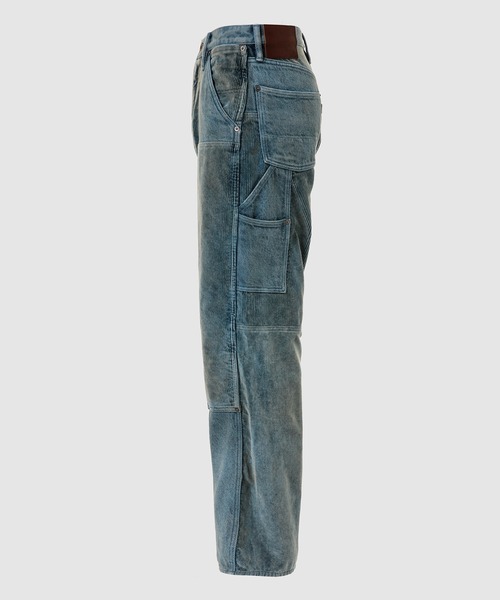 SUGARHILL（シュガーヒル）の「UNEVEN DYED DOUBLE KNEE PANTS（その他パンツ・メンズ・ブルー系その他・30/32）」の2枚目の写真