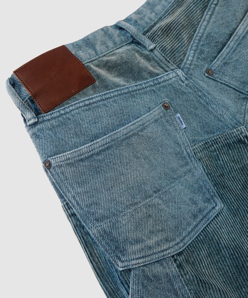 SUGARHILL（シュガーヒル）の「UNEVEN DYED DOUBLE KNEE PANTS（その他パンツ・メンズ・ブルー系その他・30/32）」の6枚目の写真