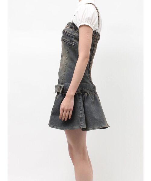 jouetie(ジュエティ)の「デニムベアミニワンピース(ワンピース・レディース・ブラック/ブルー・MEDIUM)」の13枚目の写真