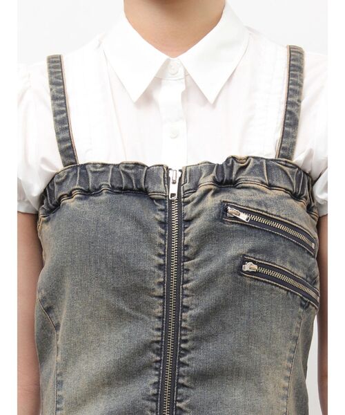 jouetie(ジュエティ)の「デニムベアミニワンピース(ワンピース・レディース・ブラック/ブルー・MEDIUM)」の15枚目の写真