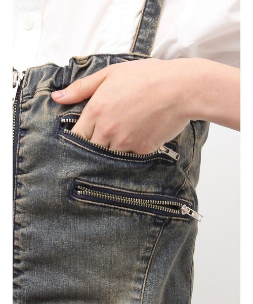 jouetie(ジュエティ)の「デニムベアミニワンピース(ワンピース・レディース・ブラック/ブルー・MEDIUM)」の16枚目の写真