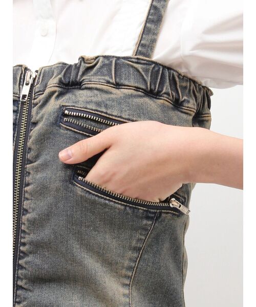 jouetie(ジュエティ)の「デニムベアミニワンピース(ワンピース・レディース・ブラック/ブルー・MEDIUM)」の17枚目の写真