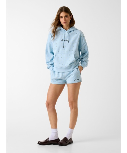 GUESS JEANS(ゲスジーンズ)の「GUESS JEANS PRINTED Hoodie パーカー フーディー(パーカー・レディース・ライトブルー/ホワイト系その他・X-SMALL/SMALL/MEDIUM)」の5枚目の写真