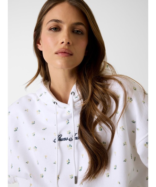 GUESS JEANS(ゲスジーンズ)の「GUESS JEANS PRINTED Hoodie パーカー フーディー(パーカー・レディース・ライトブルー/ホワイト系その他・X-SMALL/SMALL/MEDIUM)」の8枚目の写真
