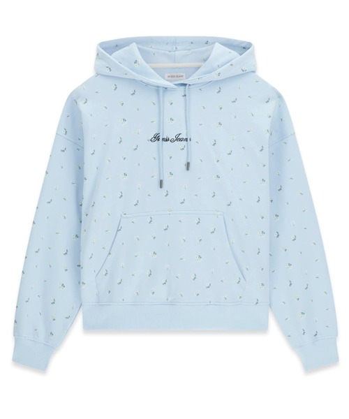 GUESS JEANS(ゲスジーンズ)の「GUESS JEANS PRINTED Hoodie パーカー フーディー(パーカー・レディース・ライトブルー/ホワイト系その他・X-SMALL/SMALL/MEDIUM)」の6枚目の写真