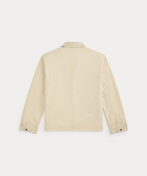 RRL(ダブル アール エル)の「コーデュロイトリム セルビッジ キャンバス ジャケット(カバーオール・メンズ・ナチュラル・XXL/XL/S/M/L)」の2枚目の写真
