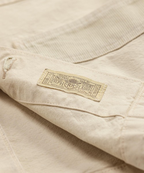 RRL(ダブル アール エル)の「コーデュロイトリム セルビッジ キャンバス ジャケット(カバーオール・メンズ・ナチュラル・XXL/XL/S/M/L)」の4枚目の写真