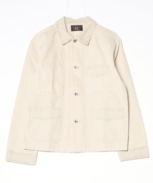 RRL(ダブル アール エル)の「コーデュロイトリム セルビッジ キャンバス ジャケット(カバーオール・メンズ・ナチュラル・XXL/XL/S/M/L)」の8枚目の写真