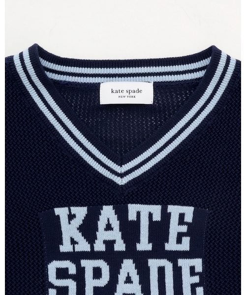 kate spade new york kids(ケイトスペードニューヨーク)の「ロゴメッシュニット&Tシャツセット(アンサンブル・キッズ・ライラック/ネイビー・160cm/150cm/140cm/130cm)」の5枚目の写真