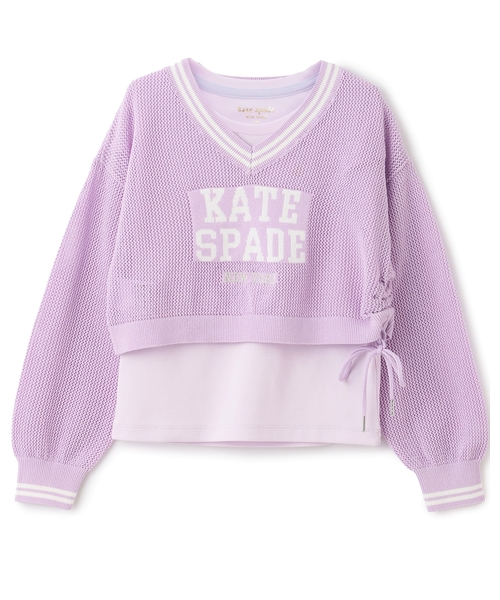 kate spade new york kids(ケイトスペードニューヨーク)の「ロゴメッシュニット&Tシャツセット(アンサンブル・キッズ・ライラック/ネイビー・160cm/150cm/140cm/130cm)」の17枚目の写真
