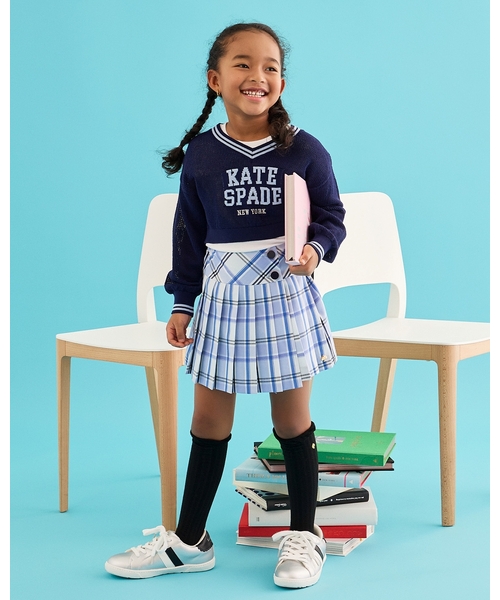 kate spade new york kids(ケイトスペードニューヨーク)の「ロゴメッシュニット&Tシャツセット(アンサンブル・キッズ・ライラック/ネイビー・160cm/150cm/140cm/130cm)」の18枚目の写真