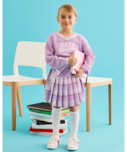 kate spade new york kids(ケイトスペードニューヨーク)の「ロゴメッシュニット&Tシャツセット(アンサンブル・キッズ・ライラック/ネイビー・160cm/150cm/140cm/130cm)」の19枚目の写真